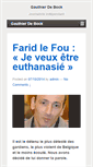 Mobile Screenshot of gauthierdebock.com
